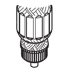 Makita 517856-9 Armature, HM1111C