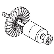 Makita 619364-7 Rotor, DFL650F