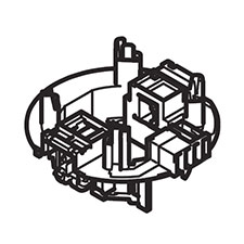 Makita 638519-5 Brush Holder Unit, HR3210C