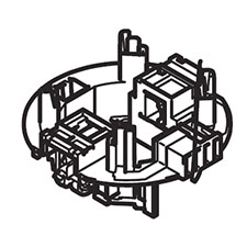 Makita 638715-5 Brush Holder Unit, HR4010C