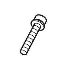 Makita 922149-5 H.s.h. Bolt M4X25 W/wg, XTW01