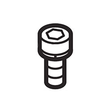 Makita 922431-2 H.s.h. Bolt M8X20, KP312