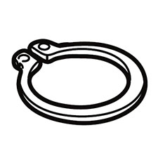 Makita 961058-3 Retaining Ring (ext) S-18, XAD03