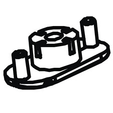 Makita GM00001350 Foot (front), DML805