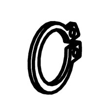 Makita JM23100043 Retaining Ring 10, LS1018L