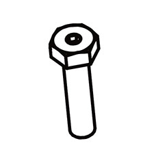 Makita JM23100118 Hex Bolt M6X25, LS1018L