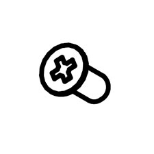 Makita JM23200013 Countersunk Head Bolt M4X10, LS1018L