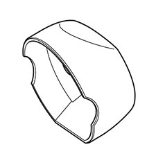 Makita JM23500119 Motor Rear Cover, LS0815F