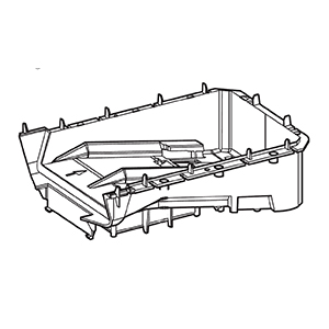 Makita QY00000044 Battery Box Lower, DML810