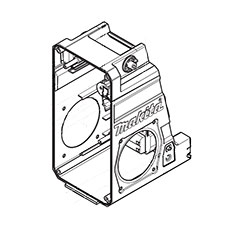 Makita SE00000393 Rear Cabinet (blk), XRM04B