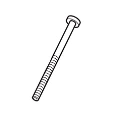 Makita SE00000445 Screw Ptb 3X45 Ni, XRM04B