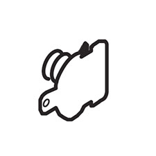 Makita SE00000466 Battery Contact (+), XRM05