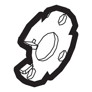 Makita SE00000722 Handle Sus-plate R, GRM03