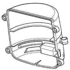 Makita SH00000160 Air Duct Rear, DRC200
