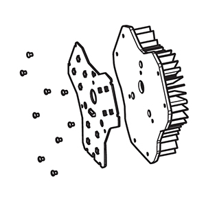 Makita TD00000093 Heatsink Complete Inc. 91