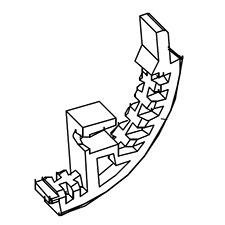 Makita TE00000020 Rear Foot R, BCF201