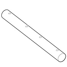 Makita TE00000081 Rear Steel Pipe, DCF300