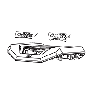 Makita TE00000632 Upper Cover Inc. 22,23