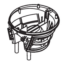 Makita W107400302 Filter Bracket Xc, VC4710