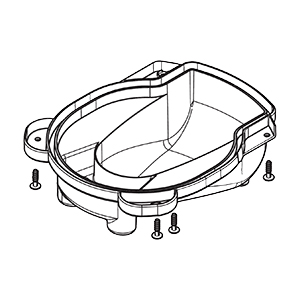 Makita W107413542 Air Flow Cover Kit (orange), VC4210