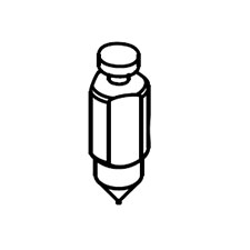 Makita WJ00008282 Valve-inlet Needle, EA3201S