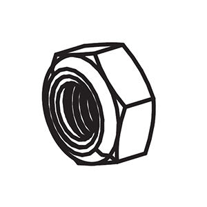 Milwaukee 06-55-0008 NUT,M8 with Nylon