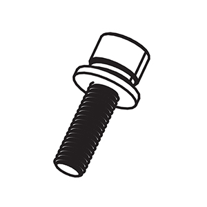 Milwaukee 06-75-0031 Sem SCREW,M6X21.5MM,CH Hex S5 Nylok