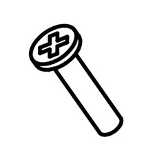 Milwaukee 06-82-1085 M3 X 14mm St Screw