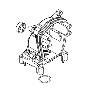 Milwaukee 14-09-0100 Crankcase ASSEMBLY/2605-20