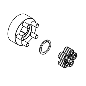 Milwaukee 14-30-1025 Rear Gear Case Assembly