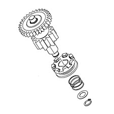 Milwaukee 14-08-0240 Clutch Gear Assembly