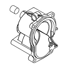 Milwaukee 14-30-0070 Rear Gear Case Assy