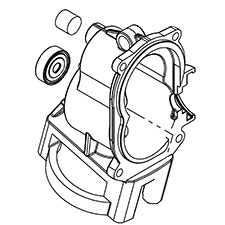 Milwaukee 14-30-6236 Rear Gearcase Assembly W/ Ball Bearing