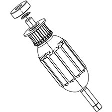 Milwaukee 16-07-0160 Armature Assembly