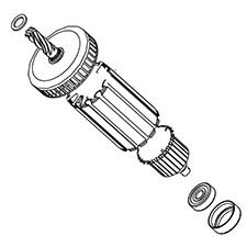 Milwaukee 16-10-0035 Ac/dc Armature Kit