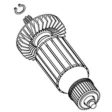 Milwaukee 16-74-0200 Armature (230V)