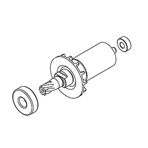 Milwaukee 23-40-0700 Rotor Assembly with Pinion and Bearings