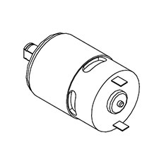 Milwaukee 23-30-0950 Motor Assembly with Drive Hub