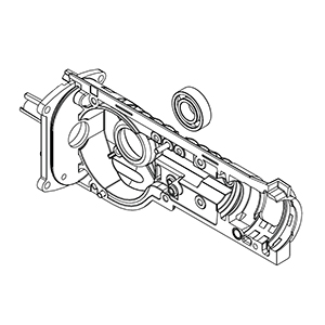 Milwaukee 28-14-0066 Gearcase Halve - Left Assembly