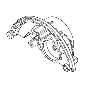 Milwaukee 28-14-2530 Upper Guard Gearcase Assy. W/needle Bearing