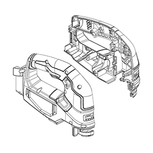 Milwaukee 31-44-0001 Handle Halve Kit