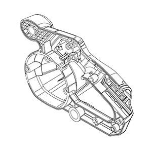 Milwaukee 31-44-2960 Housing Cover - Right Housing Halve