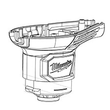 Milwaukee 31-50-0295 Motor Housing