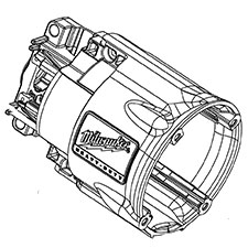 Milwaukee 31-50-6538 Motor HOUSING/6538-51