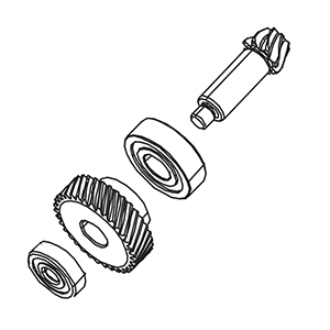 Milwaukee 32-60-0055 Bevel Pinion Assembly