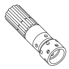 Milwaukee 38-50-5323 Spindle SLEEVE,OD39xL131.4