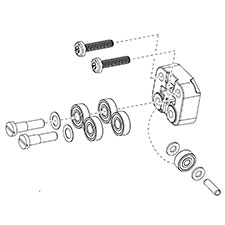 Milwaukee 42-28-0025 Rear Guide Roller Kit