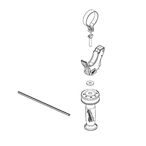 Milwaukee 43-62-0048 Anti Vibe Side Handle Assy