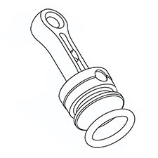 Milwaukee 44-62-0020 Piston ASSEMBLY/5362-21