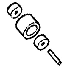 Milwaukee 45-94-0390 1/2" Wheel Assembly